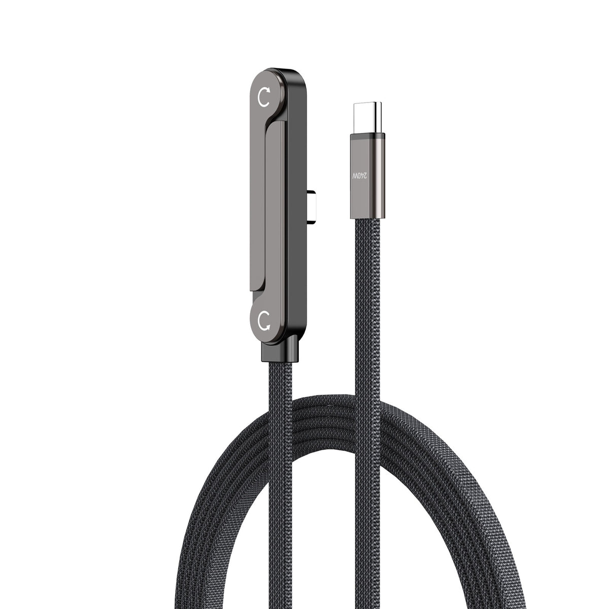 USB-A to USB-C Fast Charging Cable with Foldable Phone Stand