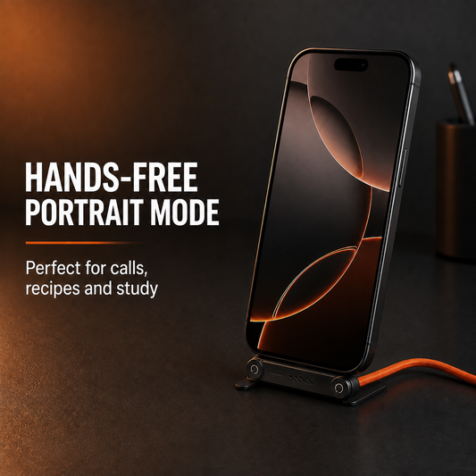 USB-A to USB-C Fast Charging Cable with Foldable Phone Stand